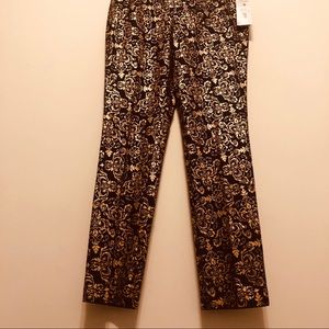 Lisette L Montreal Blue Denim Gold print pants